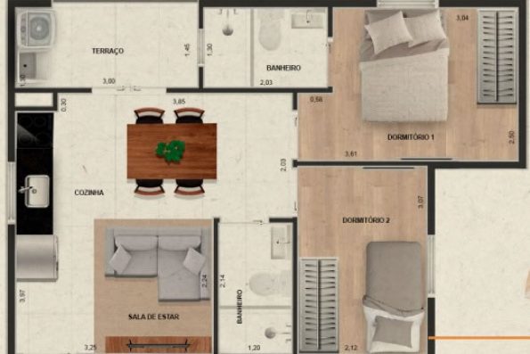 Planta Edifício Catherine Style - 03